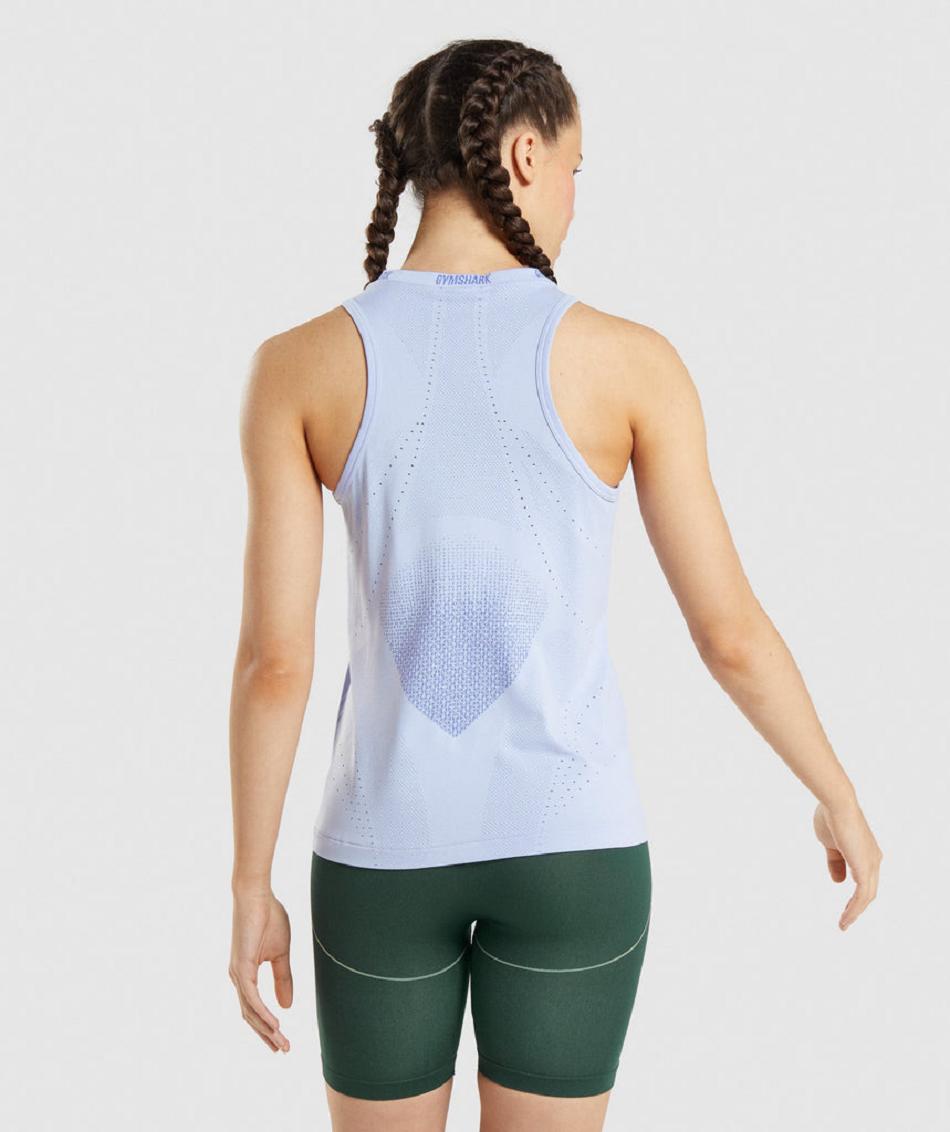 Podkoszulki Damskie Gymshark Apex Seamless Lawenda Niebieskie Niebieskie | PL 3092PJJ